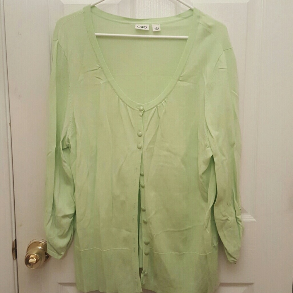 Green Cardigan